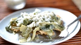 Chilaquiles con rajas de poblano [upl. by Warton89]