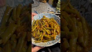 ZeytinyağlıSalçasız Taze Fasulye 🫛 food cooking fasulye yemek foodie shorts trending cook [upl. by Navek]