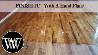 How to Hand Scrape a Floor and Finish it With Waterlox [upl. by Dennett28]