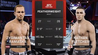 UFC Vegas 97 Ramaska vs Fletcher UFC 5 Simulation [upl. by Ribak]