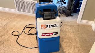 Beware Home Depot Carpet Cleaner rental doesnt work with upholstery attachment [upl. by Namzed]