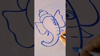 draw a Ganapati Bappa using S ganapati art [upl. by Meir]