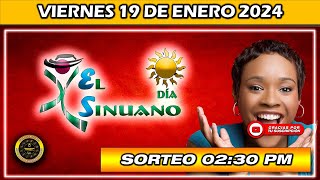 Resultado de EL SINUANO DIA del VIERNES 19 de enero 2024 chance sinuanodía [upl. by Imuyam]