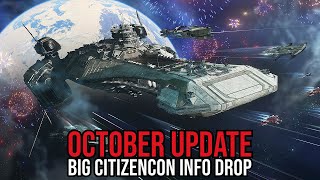 Star Citizen October Update  CitizenCon Big Info Drop  Alpha 3242 Soon [upl. by Atirma874]