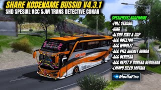 SHARE KODENAME BUSSID V431 JB2 SHD SPESIAL ACC SJM TRANS DETECTIVE CONAN [upl. by Slaughter]