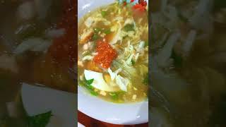 Soto ayam lamongan foodie food soto lamongan shorts viralvideo [upl. by Ahseet]