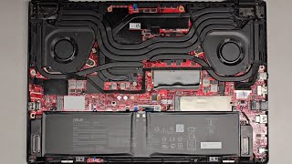 Asus ROG Zephyrus M16 GU603H Disassembly RAM SSD Upgrade Battery Motherboard Replacement Repair [upl. by Forkey]