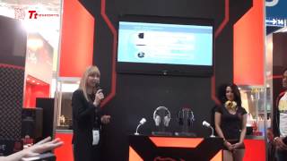 Thermaltake  Official Launch of Tt eSPORTS Level 10 M Headset at CeBIT 2013 [upl. by Ahsinned]