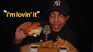 ASMR McDonalds Big Tasty Mukbang  Eating Sounds amp Storytime 🍔🍟 [upl. by Florence]