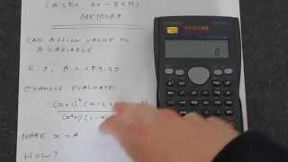 Casio fx82MS Memory and Variables [upl. by Dun811]