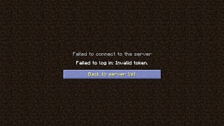 Error Fixed Failed to log in Invalid token For Minecraft  Aternos Server [upl. by Ruenhcs]