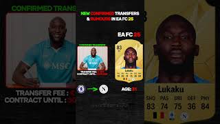 NEW CONFIRMED TRANSFERS amp RUMOURS IN EA FC 25  😱⚡ft Chiesa Lukaku Mukiele transfer eafc24 [upl. by Roede666]