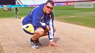 Edgbaston Head Groundsman Gary Barwell on Finals Day pitch [upl. by Teplitz]