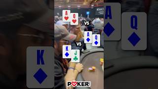 Beard on BEARD CRIME at the poker table🧔‍♂️💥♠️ poker pokergame [upl. by Ytirev]