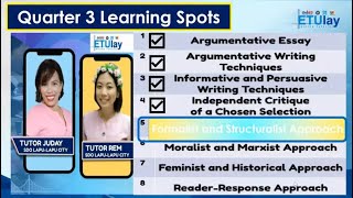 Structuralist and Formalist Approach  Grade 10 English  Quarter 3 Week 5 [upl. by Eillim]