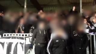 Laval 1  4 Angers SCO chants supporter angevins [upl. by Adlai]