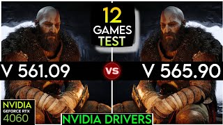 Nvidia Drivers V 56109 vs V 56590  Test In 12 Games  RTX 4060 [upl. by Ilrak]