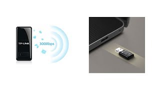 واى فاى يو اس بي تي بي لينك  TLWN823N  tp link USB WiFi 300Mbps [upl. by Samaria183]