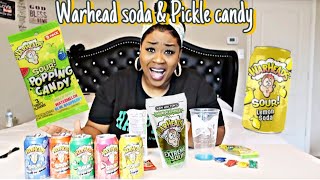 SOUR WARHEADS PICKLES Hilarious Food Review [upl. by Dolf]