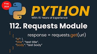 Python Requests  Requests Module  Read JSON from API [upl. by Carolyne]