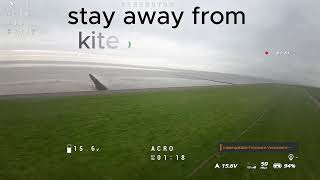 DEICH flight with cinebot30 FPV NORDSEE heavy WIND [upl. by Llenoj]