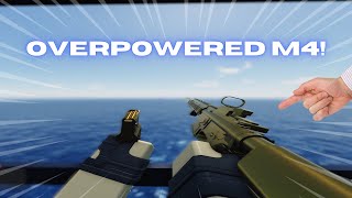 Unlocking Gold Camo On The Most Overpowered M4 Build in ROBLOX Enforcement [upl. by Acinnej]