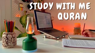 2Hour Study With Me  Quran recitation  Lofi Quran  Pomodoro 5010  Study with quran  ادرس معي [upl. by Tnecniv686]