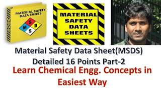 MSDSMaterial Safety Data Sheet What is MSDS All 16 points detailed coverage Part 2 [upl. by Baptist]