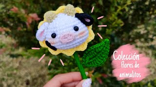 Flor vaca amigurumi tejida a crochet  Tutorial paso a paso [upl. by Pollock]