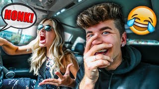 HONK AT ME PRANK ON GIRLFRIEND SHE FREAKED OUT [upl. by Smiga]