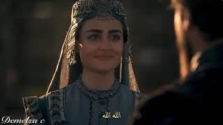 Ertugrul and Halima romantic song Duniya luka chuppiertugrul ghazi [upl. by Erdnaek]