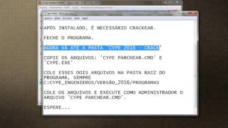 Instalando e ativando licença Cypecad 2016 ENGVENDAS [upl. by Miharba590]