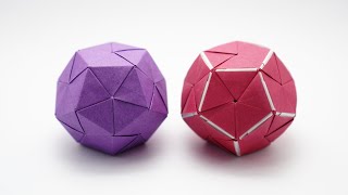 ORIGAMI DODECAHEDRON Jo Nakashima [upl. by Okihcas]