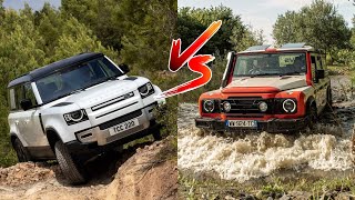 Land Rover Defender vs Ineos Grenadier  Extreme 4x4 OffRoad Test Drive Demo [upl. by Llarret]