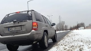 Jeep WJ 47 V8 exhaust sound comparison withwithout rear muffler [upl. by Jann815]