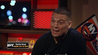 Nate Diaz joins FOX Sports Live to talk win over McGregor [upl. by Brosy]