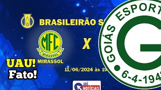 Inacreditável Goiás x Mirassol onde assistir ao vivo horário e escalações  brasileirão série b [upl. by Veedis362]