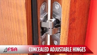 Concealed Adjustable Hinges  FSA [upl. by Reube]