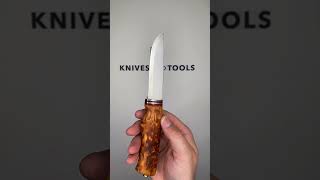 Helle Futura 200155 H3LS Curly Birch hunting knife [upl. by Ataymik]