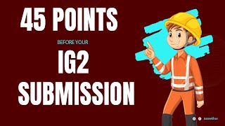 45 Points to consider before your IG2 submission [upl. by Nnomae]