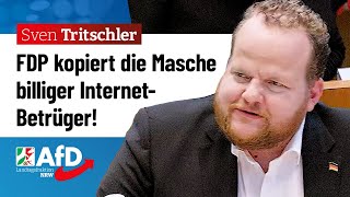 FDP kopiert Masche billiger InternetBetrüger – Sven Tritschler AfD [upl. by Pirnot]