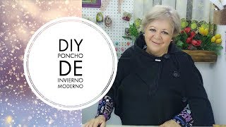 DIY  PONCHO DE INVIERNO MODERNO [upl. by Riebling]