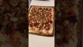 Flat Bread Pizza W Chicken amp Bacon cooking food foodie recipe pizzarecipe flatbread [upl. by Raina395]