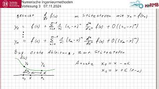 Numerische Ingenierumethoden 3 Numerische Differentiation [upl. by Anual719]