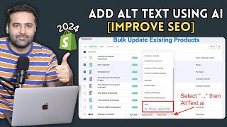 Shopify  Add ALT Text Using AI Improve SEO [upl. by Gildus]