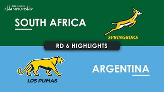 HIGHLIGHTS  SOUTH AFRICA v ARGENTINA  The Rugby Championship 2024 [upl. by Micah103]