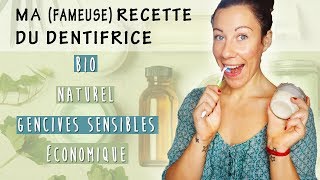 😀 DU DENTIFRICE FAIT MAISON  Bio écolo efficace économique [upl. by Nylaroc]