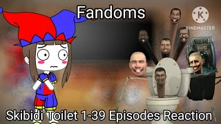 Fandoms react to Skibidi Toilet 139 Part 1 Gacha reaction [upl. by Margo812]