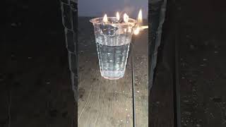 Disposal glass with water vs fire experiment l crazy experiment short video l shorts [upl. by Maroj]