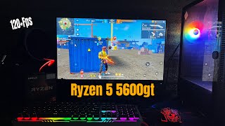 Ryzen 5 5600GT CSRANKED High Graphics 🔥freefire gaming test without GPU [upl. by Annibo]